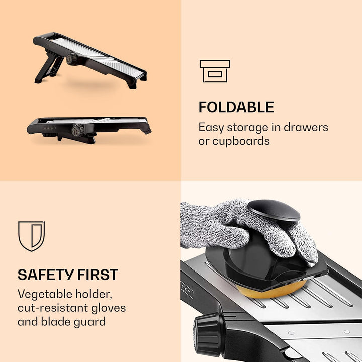 Kalsten | Premium food slicer with cut-resistant gloves