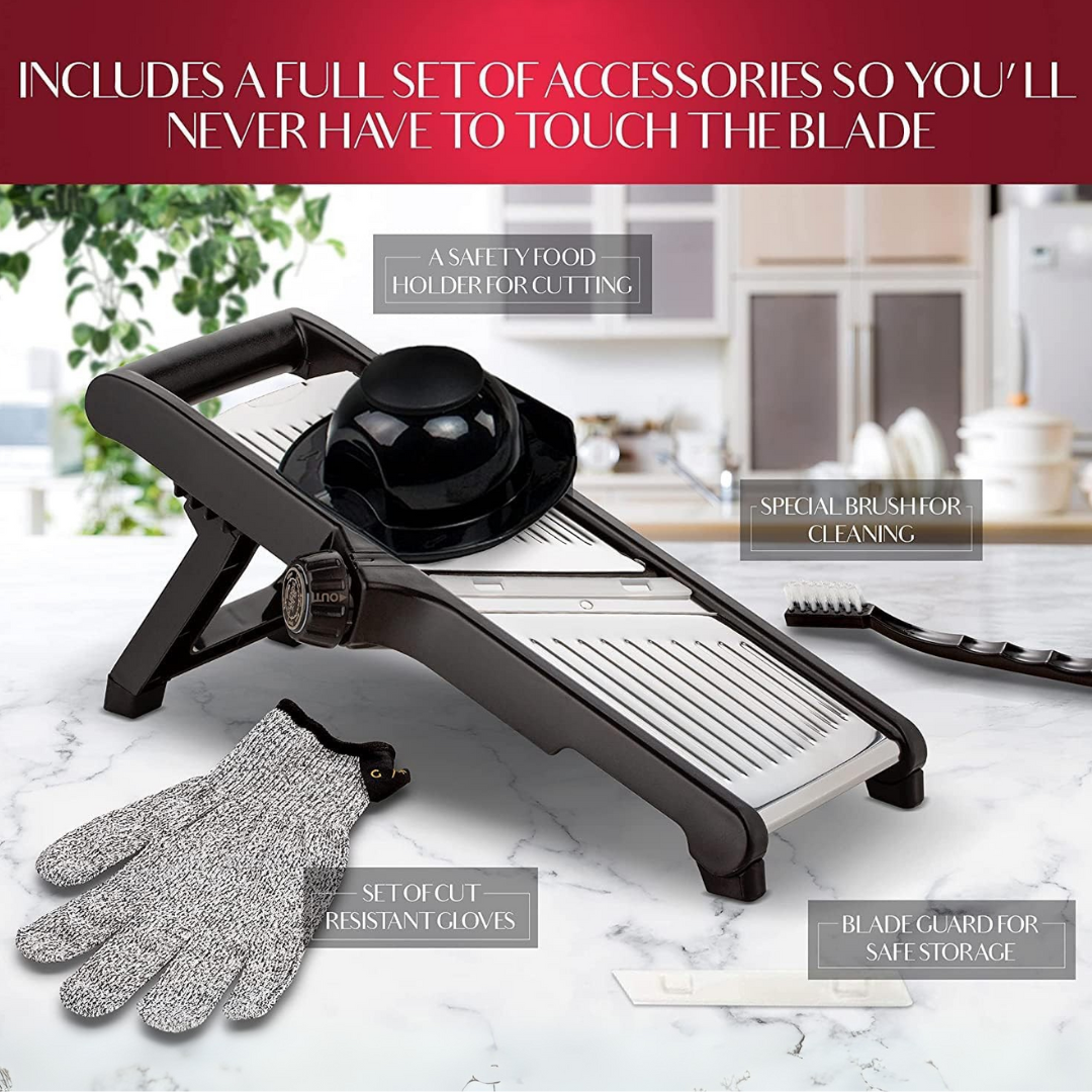 Kalsten | Premium food slicer with cut-resistant gloves