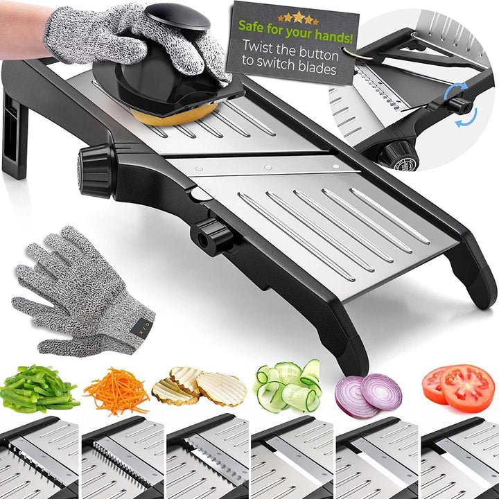 Kalsten | Premium food slicer with cut-resistant gloves