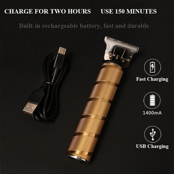Frendorf | Professional Hair Clippers for Men Gold Set | Gold Cordless Hair Clippers