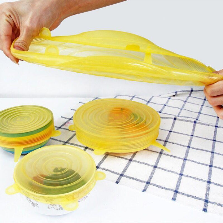 EcoLid - 6 Silicone Reusable Stretch Covers | Kalsten