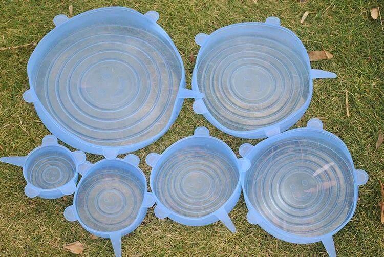 EcoLid - 6 Silicone Reusable Stretch Covers | Kalsten