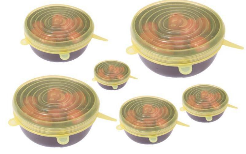 EcoLid - 6 Silicone Reusable Stretch Covers | Kalsten