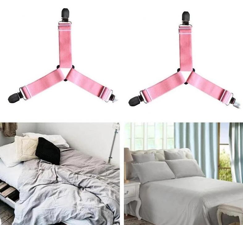 HoldTight - 4 Piece Elastic Bed Sheet Clips | Kalsten