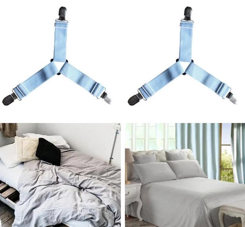 HoldTight - 4 Piece Elastic Bed Sheet Clips | Kalsten
