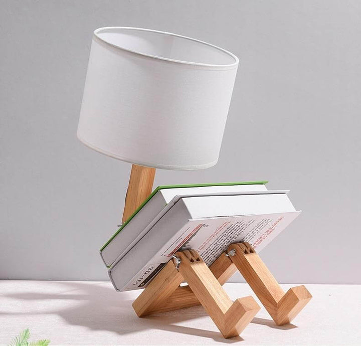 Creative Book Holder Robot Shape Table Lamp | Kalsten