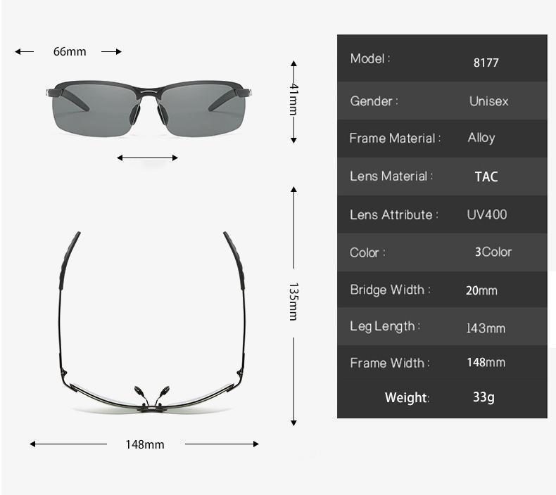Kalsten | Photochromic Sunglasses with Polarized Lenses