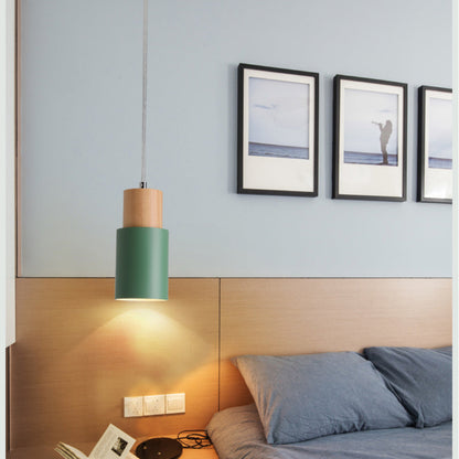 BowLift | Designer Nordic Wood Base Pendant Lamp