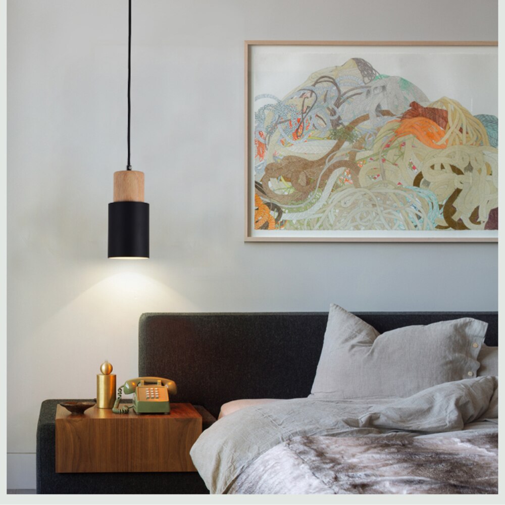 Kalsten | Designer Nordic Wood Base Pendant Lamp