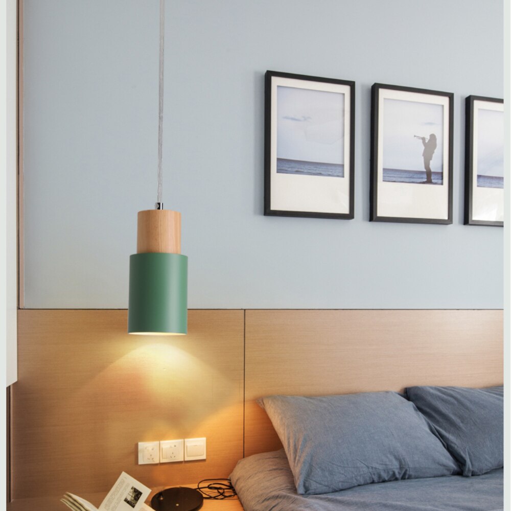 Kalsten | Designer Nordic Wood Base Pendant Lamp