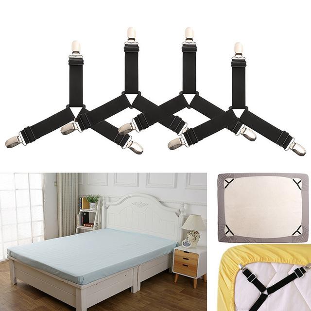 HoldTight - 4 Piece Elastic Bed Sheet Clips | Kalsten