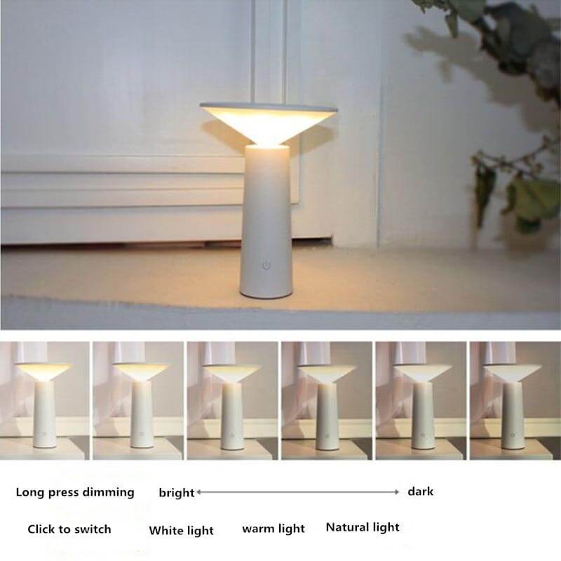 Touch Switch Chargeable 3 Modes LED Dimmable Desk Reading Lamp | Kalsten