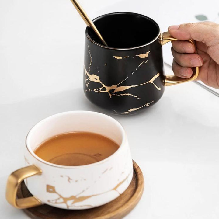 Kintsugi Nordic Ceramic Tall Mug | Kalsten