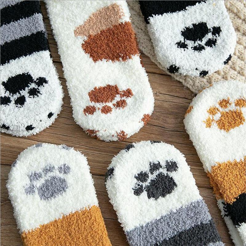 Winter Cat Claws Warm Sleep Floor Socks | Kalsten