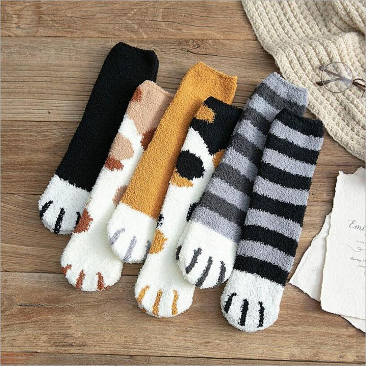 Winter Cat Claws Warm Sleep Floor Socks | Kalsten