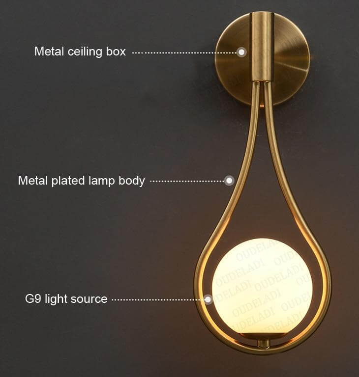 Clementine Nordic Modern Minimalist Wall Lamp | Kalsten