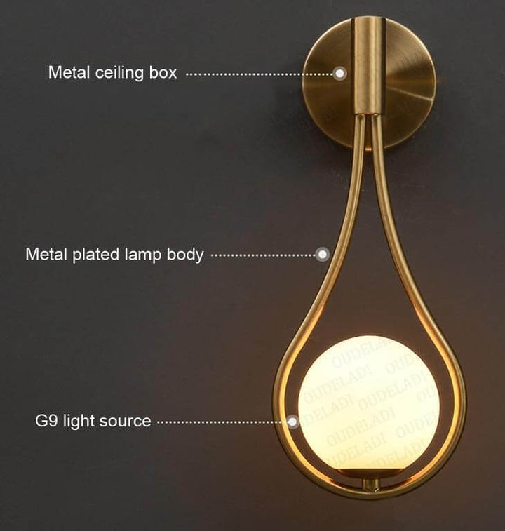 Clementine Nordic Modern Minimalist Wall Lamp | Kalsten