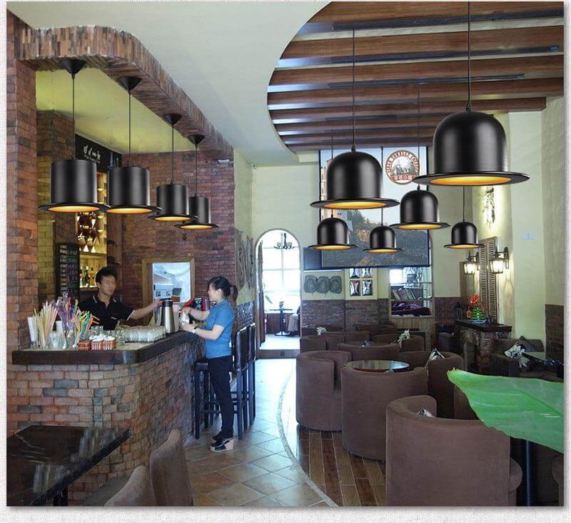 Modern Gentleman Hat Pendant Lamp | Kalsten