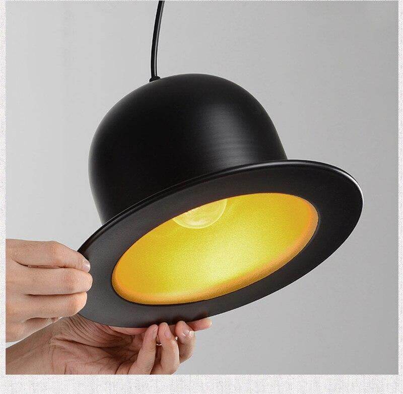 Modern Gentleman Hat Pendant Lamp | Kalsten
