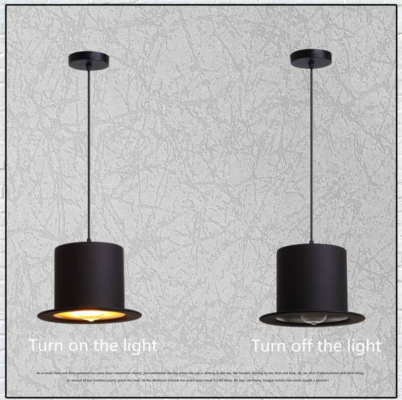 Modern Gentleman Hat Pendant Lamp | Kalsten