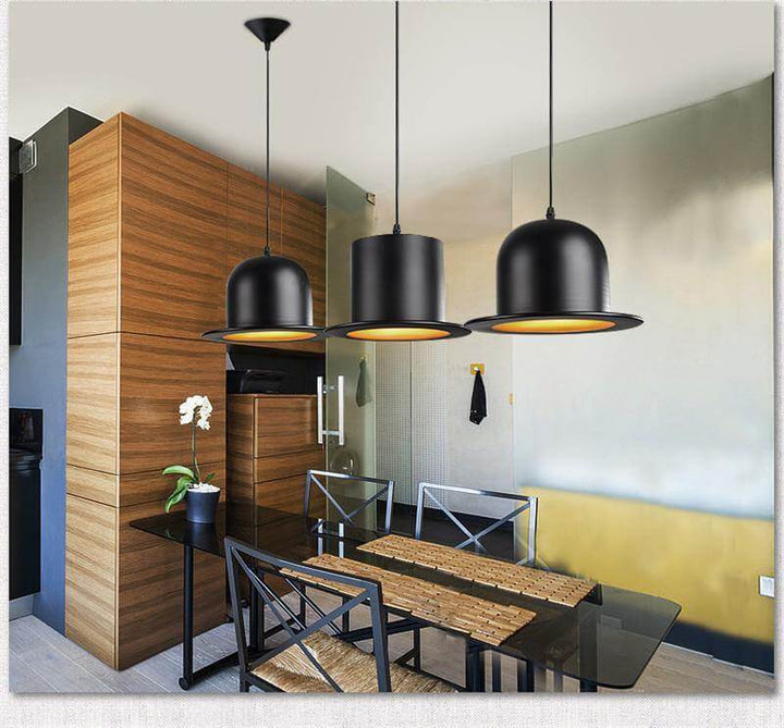 Modern Gentleman Hat Pendant Lamp | Kalsten