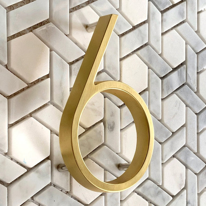Kalsten | Gold Modern House Numbers