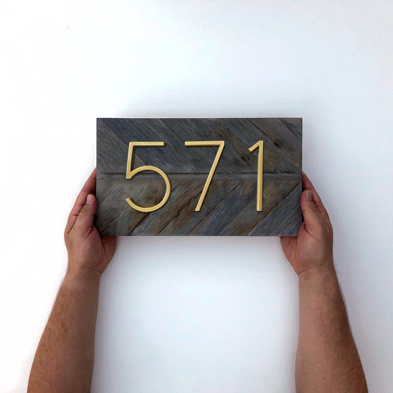 Kalsten | Gold Modern House Numbers