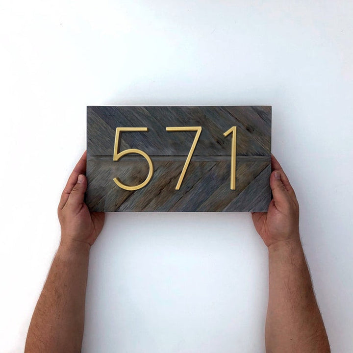 Kalsten | Gold Modern House Numbers