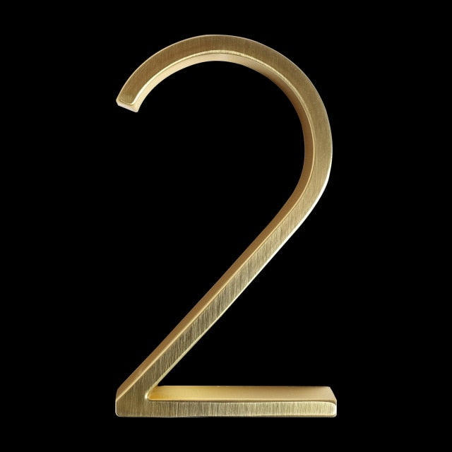 Kalsten | Gold Modern House Numbers