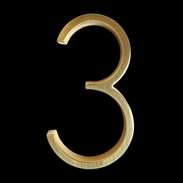 Kalsten | Gold Modern House Numbers