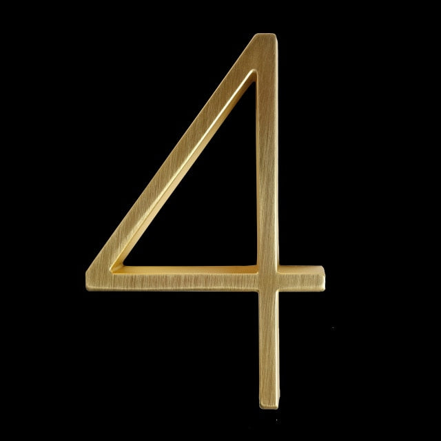 Kalsten | Gold Modern House Numbers
