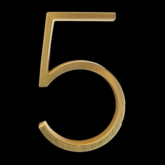 Kalsten | Gold Modern House Numbers