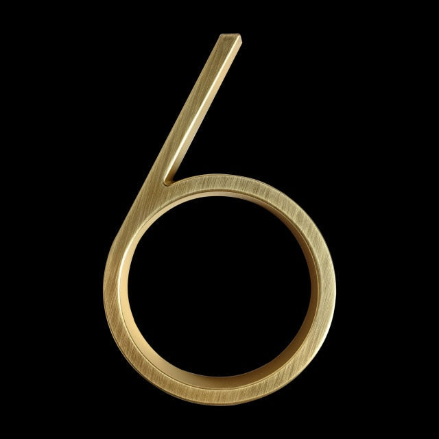 Kalsten | Gold Modern House Numbers