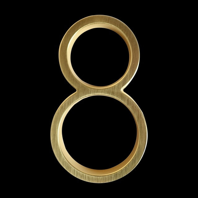 Kalsten | Gold Modern House Numbers