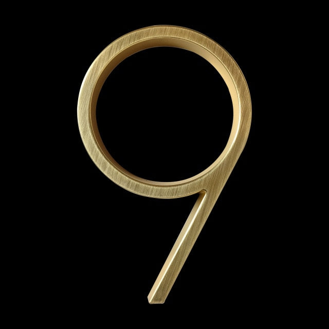Kalsten | Gold Modern House Numbers
