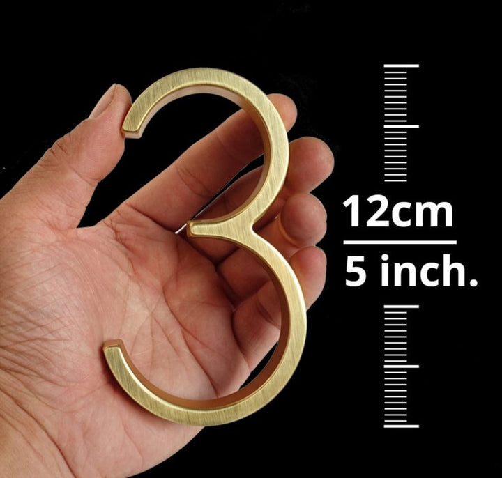 Kalsten | Gold Modern House Numbers