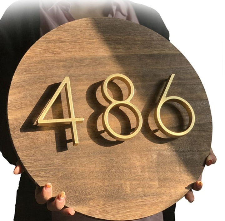 Kalsten | Gold Modern House Numbers