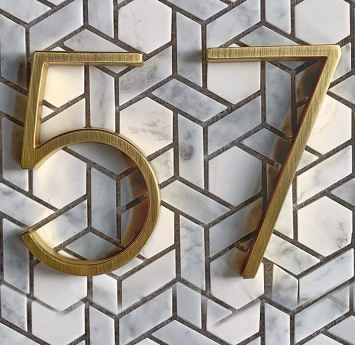 Kalsten | Gold Modern House Numbers
