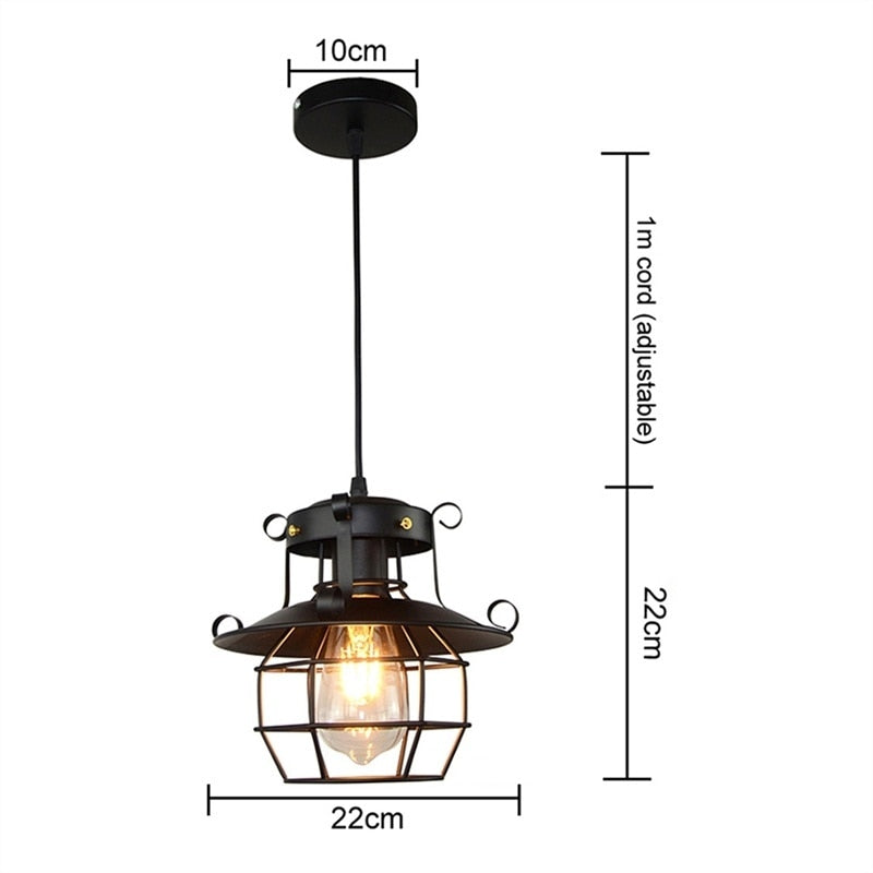 Retro Antique Industrial Loft Ceiling Lamp | Kalsten
