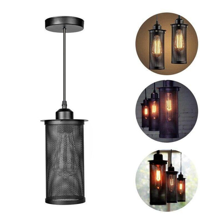 Nordic Loft Style Iron Cage Vintage Lamp | Kalsten