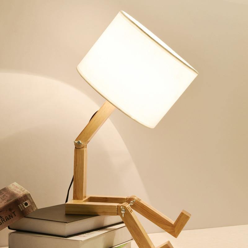 Creative Book Holder Robot Shape Table Lamp | Kalsten
