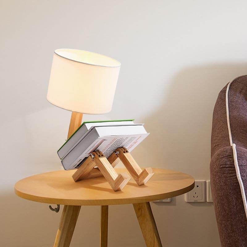Creative Book Holder Robot Shape Table Lamp | Kalsten