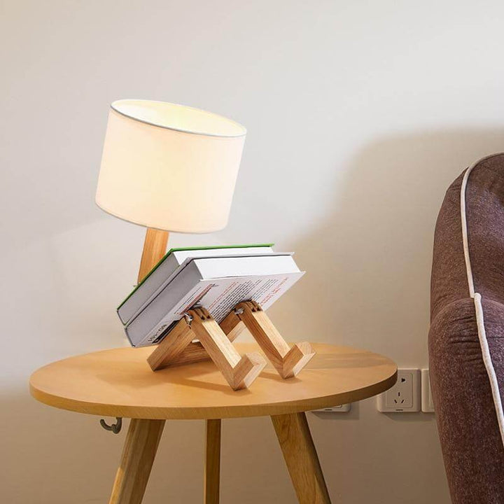 Creative Book Holder Robot Shape Table Lamp | Kalsten