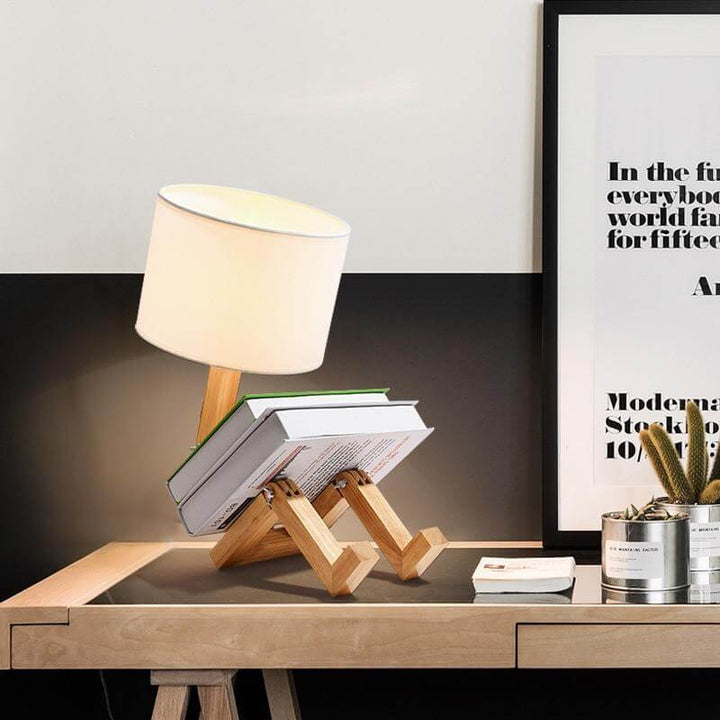 Creative Book Holder Robot Shape Table Lamp | Kalsten
