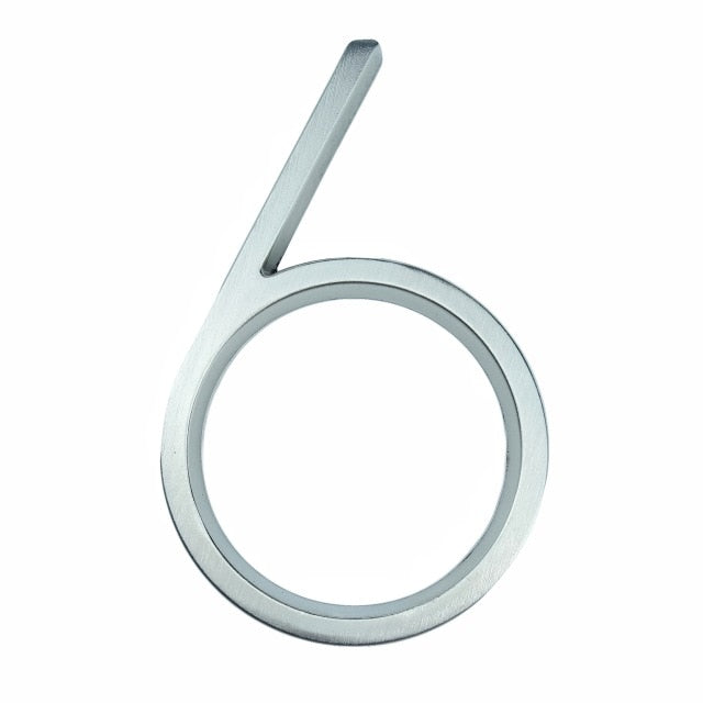 Brehn | Silver modern house numbers