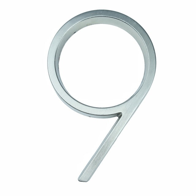 BowLift | Silver modern house numbers