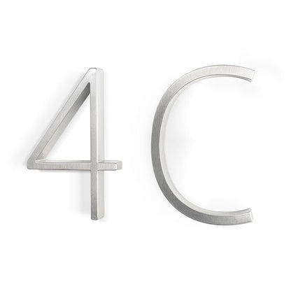 Brehn | Silver modern house numbers
