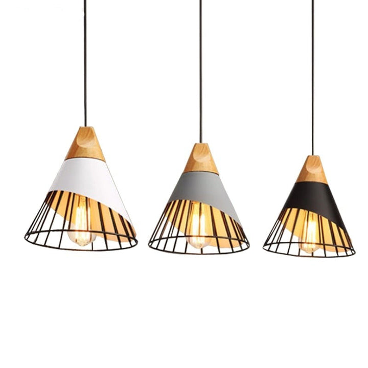 Modern Wooden Cone Pendant Lights | Kalsten