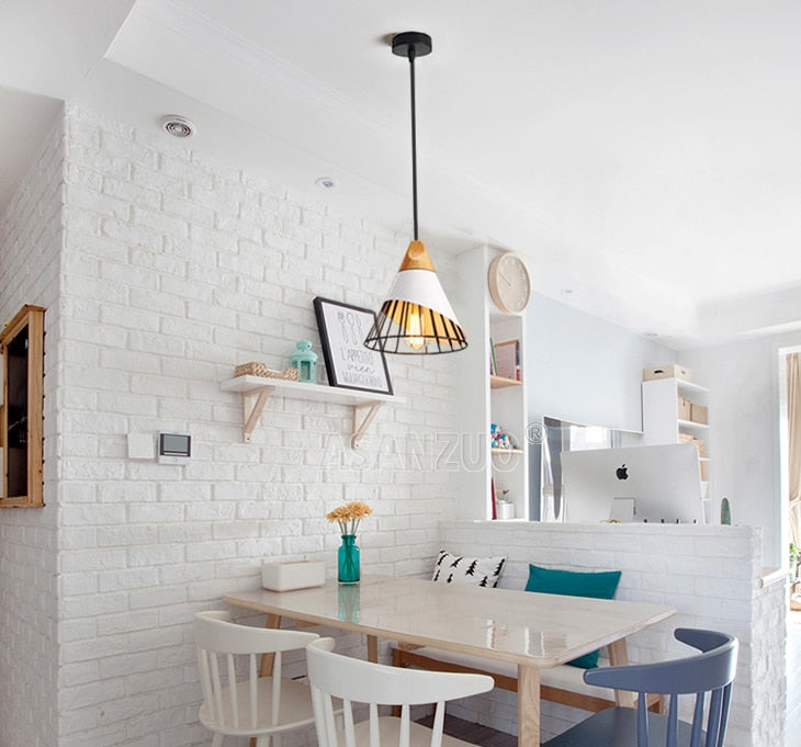 Modern Wooden Cone Pendant Lights | Kalsten