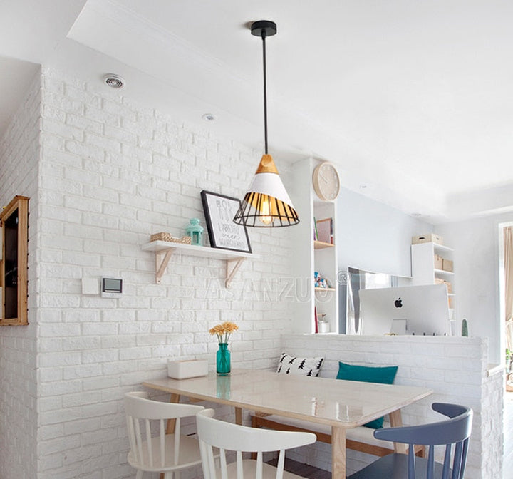 Modern Wooden Cone Pendant Lights | Kalsten